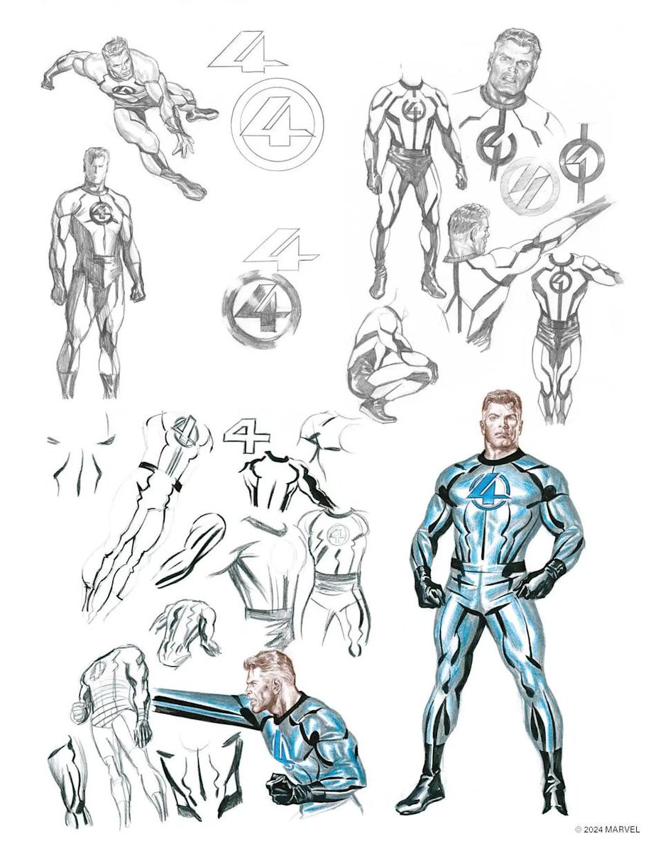 Fantastic Four Costume Sketches #fantasticfour #marvelcomics #comicart #comics