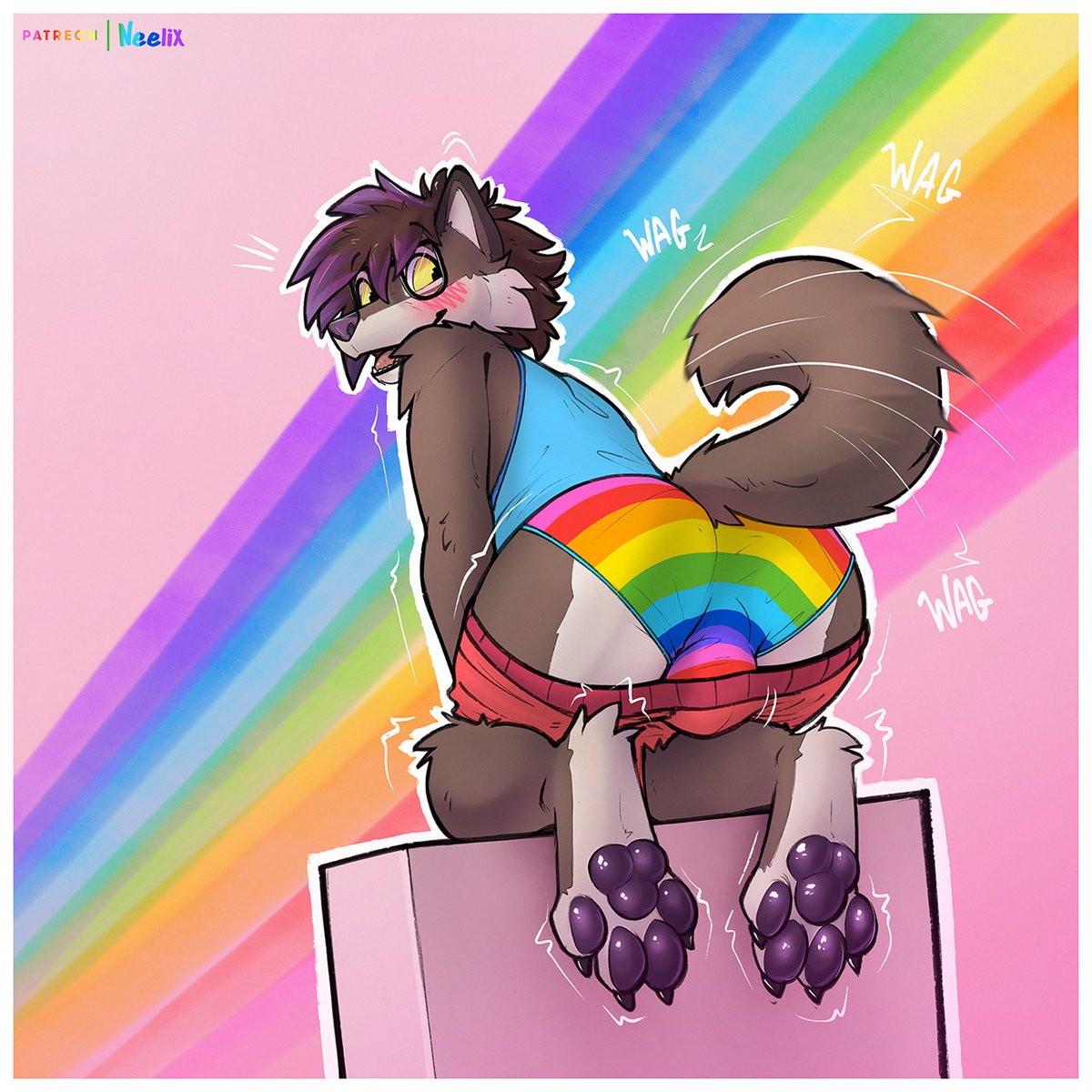 🏳️‍🌈 Happy Pride!!! 🏳️‍🌈 Felt like drawing something cute fun and kinda hot for this month!