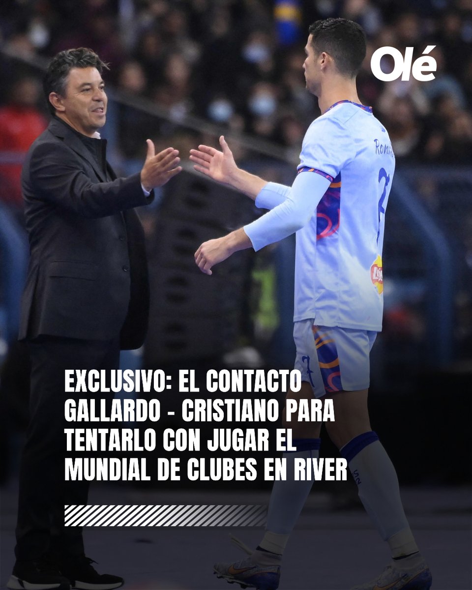 DiarioOle's tweet photo. 💣⚪️🔴 EXCLUSIVO RIVER FUE EL EQUIPO ARGENTINO QUE INTENTÓ TRAER A CRISTIANO RONALDO

❗️ Según averiguó Olé, el club argentino que lo invitó a jugar el Mundial de Clubes fue el Millonario. Su relación con el Muñeco, la clave.

🗣️ "He tenido invitaciones para jugar el Mundial de Clubes desde Argentina", confesó CR7. 

👤🔍 El origen del llamado fue rojo y blanco, contacto que fue posible gracias al CEO al que no se le escapa ningún detalle: Marcelo Gallardo.