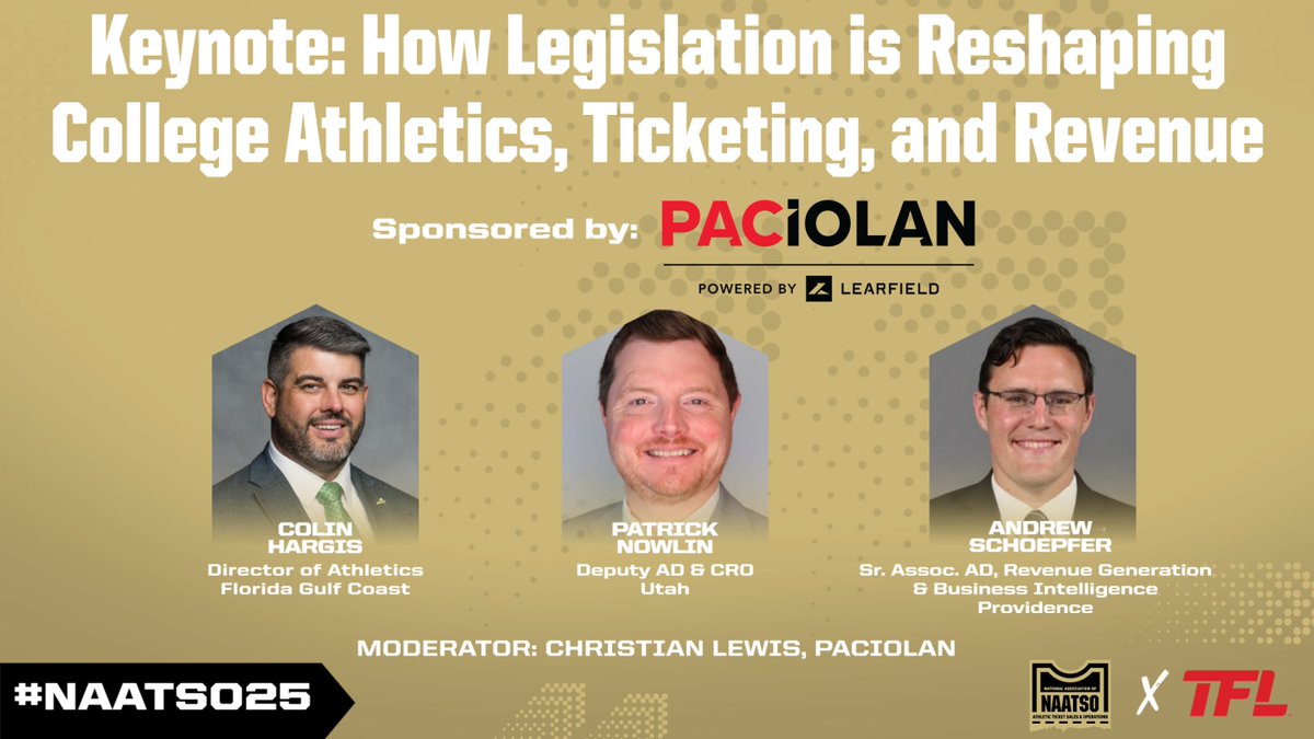 Catch our 🔑 Note Session sponsored by @Paciolan in Grand 8B at 9:00 a.m.