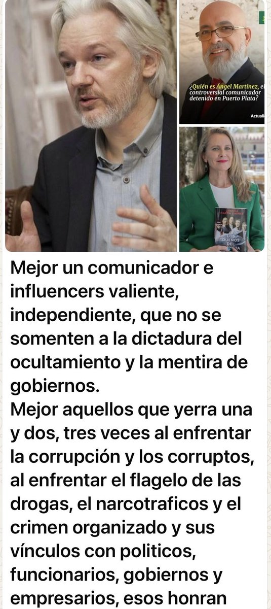 Prefiero un comunicador, que se equivoque una, dos, o tres Veces, que enfrente el NARCOTRAFICO, Los Corruptos. Ellos son mis villanos favoritos
