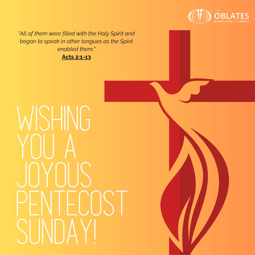Happy Pentecost Sunday!
#Pentecost #PentecostSunday