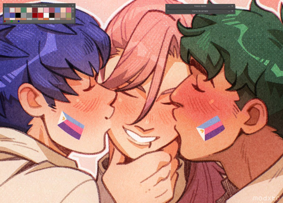 Read a fic about them and I'm infatuated 💚❤️💙 lovematchablossom