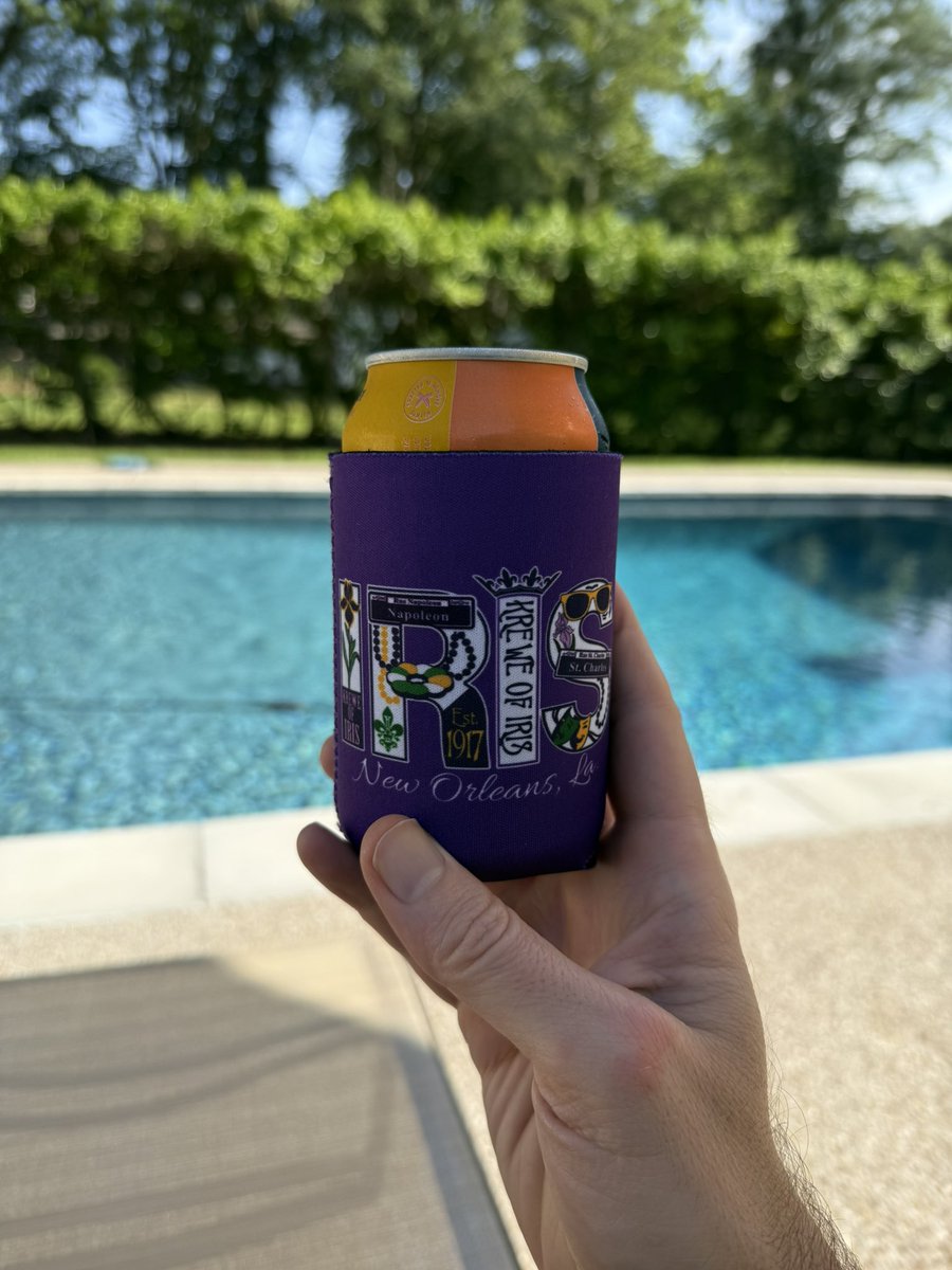 @MardiGras365 (@cypresswalls) on Twitter photo Whose enjoying a lovely June weekend with a cold beverage encased in a #MardiGras #koozie like this one from <a href="/KreweofIris/">Krewe of Iris</a>? #showmeyourkoozies 💚💛💜 Whose enjoying a lovely June weekend with a cold beverage encased in a #MardiGras #koozie like this one from <a href="/KreweofIris/">Krewe of Iris</a>? #showmeyourkoozies 💚💛💜