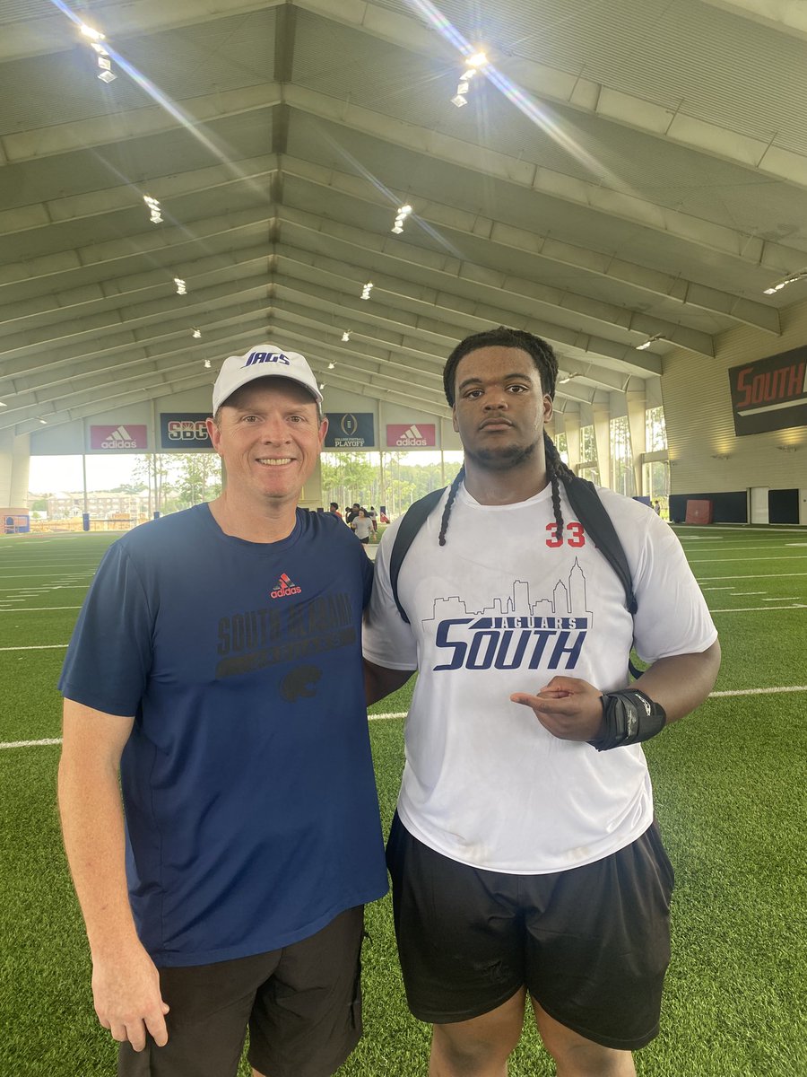 Jayden “Ju” McCarroll (@jaydenmccarroll) on Twitter photo Had a great time today at South Alabama Mega camp! <a href="/CoachApplewhite/">Major Applewhite</a> <a href="/Coach_JO_/">Jason Onyebuagu</a> <a href="/norvellv75/">Coach Vince Norvell</a> Had a great time today at South Alabama Mega camp! <a href="/CoachApplewhite/">Major Applewhite</a> <a href="/Coach_JO_/">Jason Onyebuagu</a> <a href="/norvellv75/">Coach Vince Norvell</a>