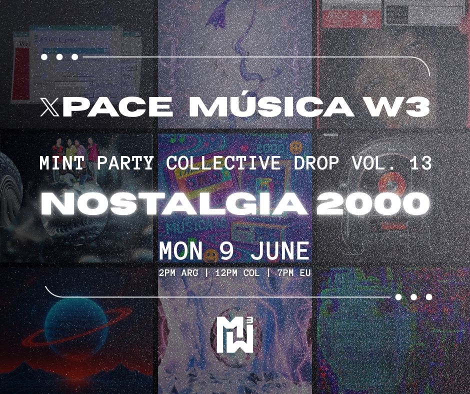 Welcome to the new music generation in web3: 2000'S NOSTALGIA, and also a very interesting topic to talk about 🌈📼

Do you remember listening to a CD or watch a movie in a VHS? or maybe a DvD? , the old tv, MTV!!
Come and share with us this MONDAY
Link is down here👇
SET THE
