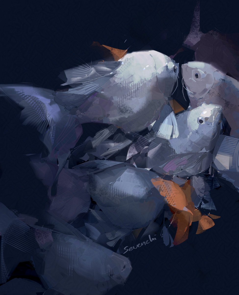 sevenchiart's tweet image. Aquarium visit 🐟
