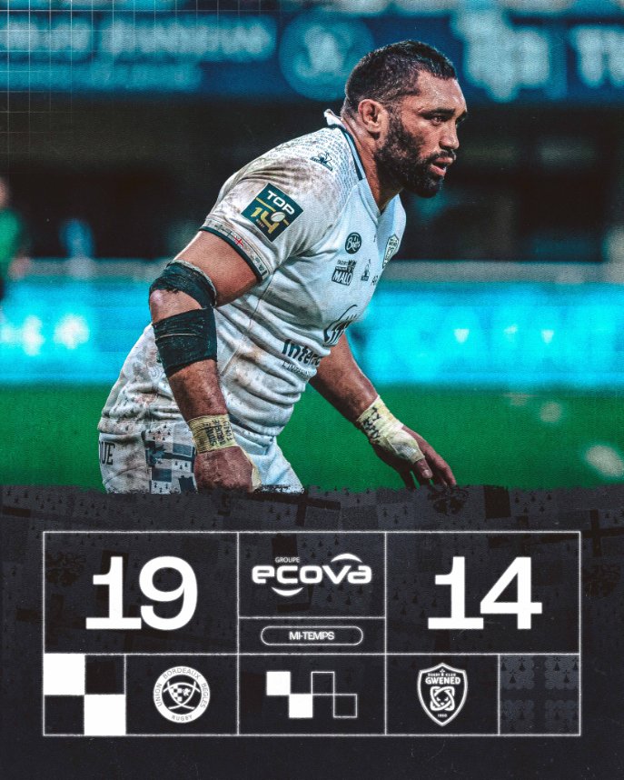 Notre partenaire 𝐄𝐜𝐨𝐯𝐚 vous offre le score à la mi-temps.

Nos Bretons montrent du coeur et s'accrochent chez le récent champion d'Europe. Encore 40 minutes à tout donner.

#FiertéBretonne