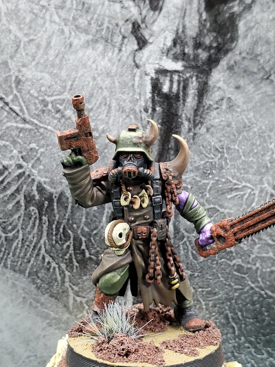 flatulatingflap's tweet image. Still trying to teach my cultists to act like poxwalkers. #warhammer40k #deathguard #warhammercommunity #miniaturepainting
