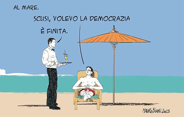 .<a href="/maurobiani/">Mauro Biani</a> #Referendumabrogativi2025 
<a href="/repubblica/">Repubblica</a> 8 Giugno