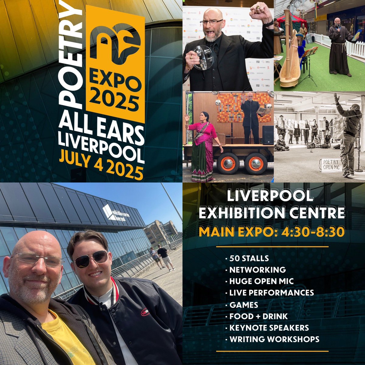 I’m looking forward to being a part of the @allearspoetry Poetry Expo with @officialjosephroberts plus many other poets and those that like to be around them on Friday 4th July at @yourecl . 
Here’s the link to tickets: 
allearspoetry.com/events

Here’s a bit about me: 
Ali