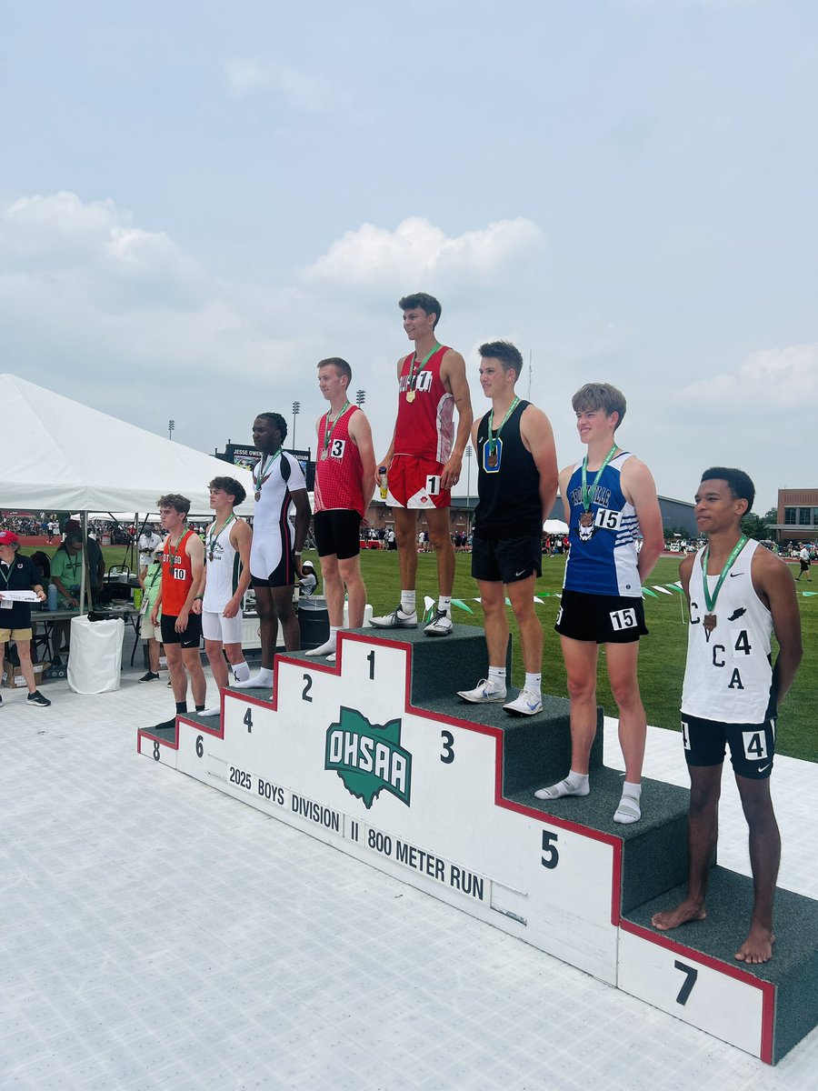 State Champion and School Record Holder in the 800m Run Marek Donaldson!!  Proud of you Marek.