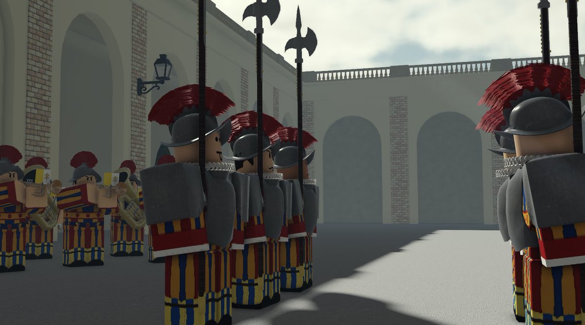 Oath ceremony for new Swiss Guards held today at Saint Damaso’s courtyard.