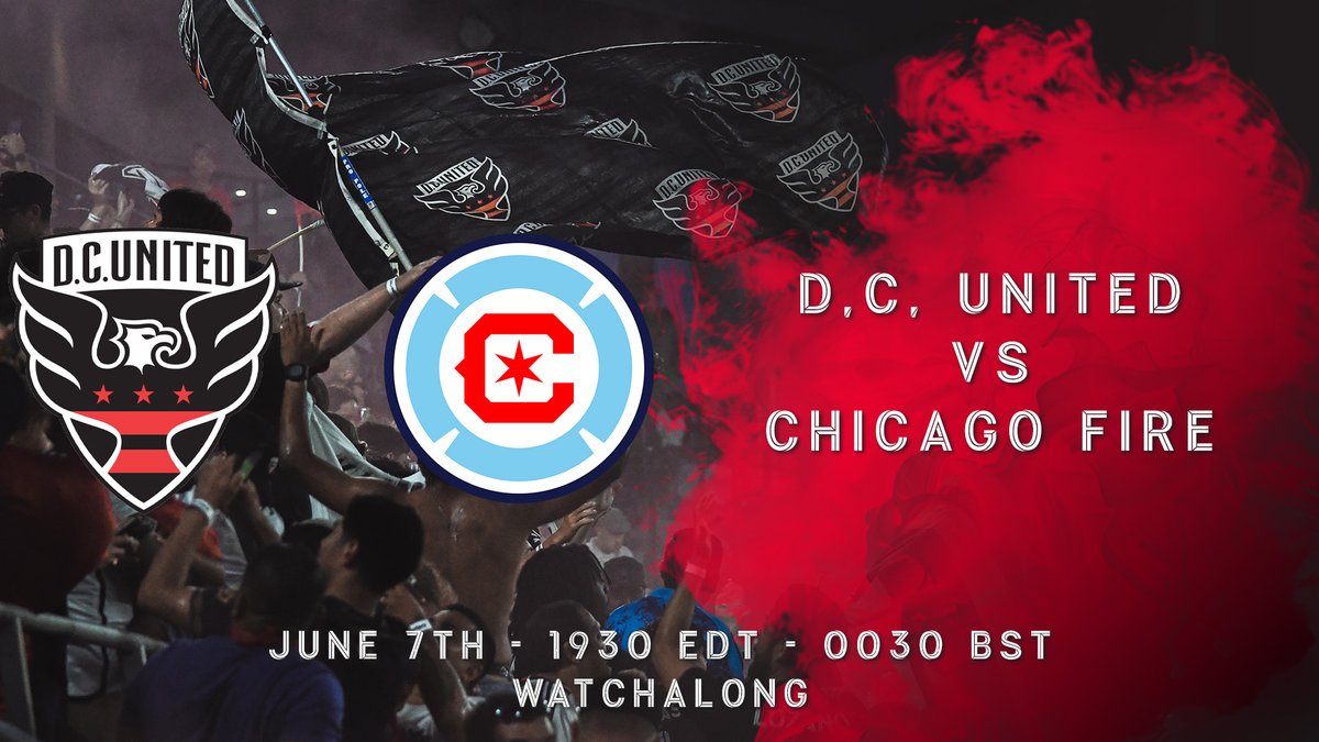 MATCHDAY!

Watchalong - youtube.com/live/RKh603_mr…

Merch - DCUnitedKingdom.com/dcukstore

Come &amp; join DCUK - dcunitedkingdom.com/membership

🏆 MLS
⚽ @chicagofire
⌚ 1930 EDT/0030 BST

#DCUK #VamosUnited #MLSUK #DCvCHI