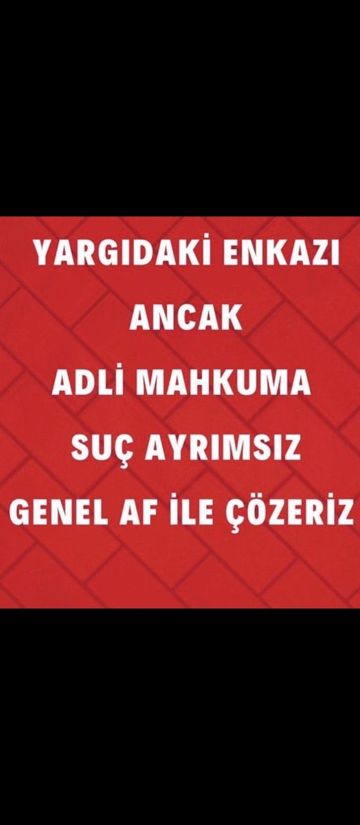 ACİL GENEL AF İLAN EDİLMELİ 🕊🕊🕊