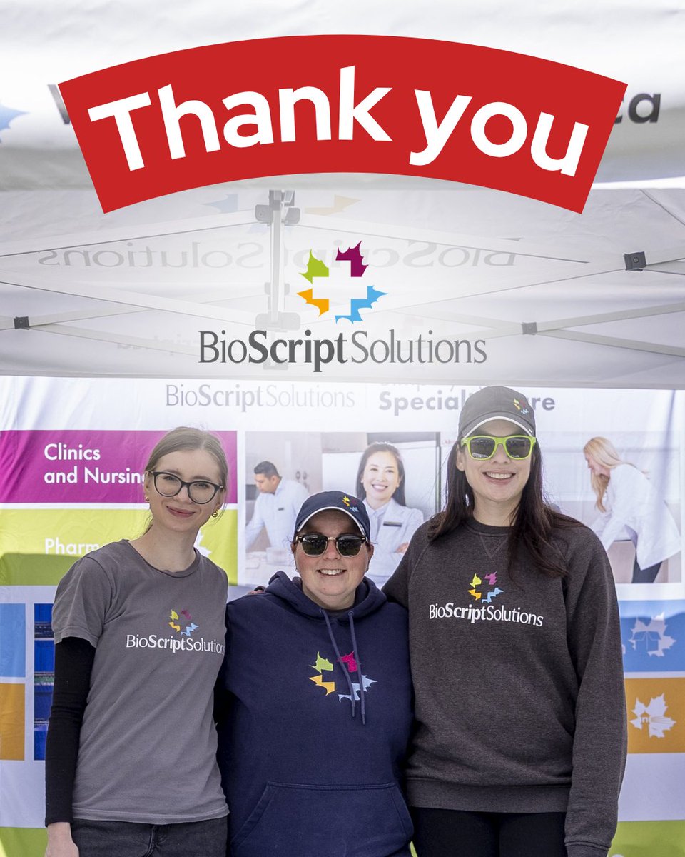 Thank you @BioScriptSolutions for helping to bring communities across Canada together for #GutsyWalk to support the IBD community! We’re grateful for your sponsorship of the event. ❤️