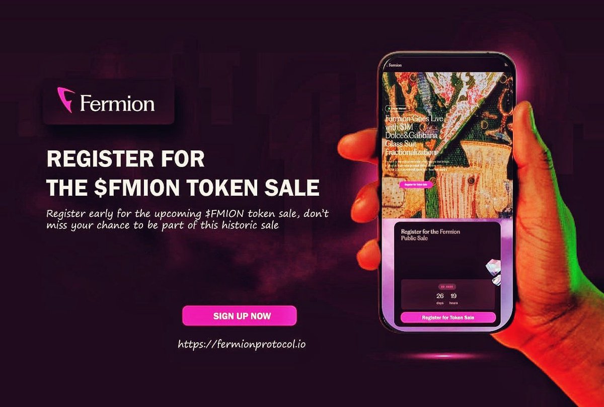 SplendolinT's tweet image. Learn about the campaign here: 
bosonprotocol.io/blog/boson-liq…

5️⃣𝗥𝗲𝗴𝗶𝘀𝘁𝗲𝗿𝗲𝗱 𝗳𝗼𝗿 𝘁𝗵𝗲 𝗙𝗲𝗿𝗺𝗶𝗼𝗻 𝗣𝘂𝗯𝗹𝗶𝗰 𝗦𝗮𝗹𝗲 𝗰𝗼𝗺𝗶𝗻𝗴 𝘂𝗽 𝗶𝗻 𝗤3

@FermionProtocol is a rising Rwa star that is worth keeping an eye on.