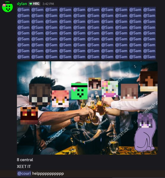 Need to get dylan to shut the hell up

Hbg drunk stream starting TODAY @ 8pm central time (like 4 hours)

Go watch them i guess if you want!!! Yippee!!!