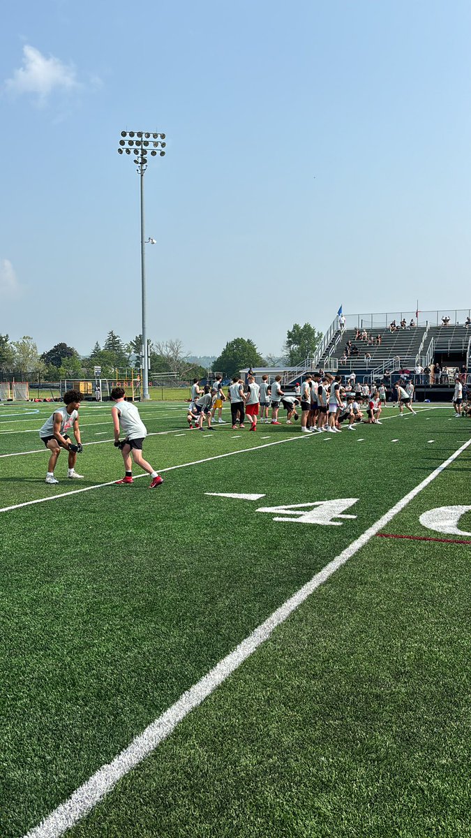 Dialing up some 1v1s to close out camp. Some real competition between WRs and DBs to close out College Prep 2025.