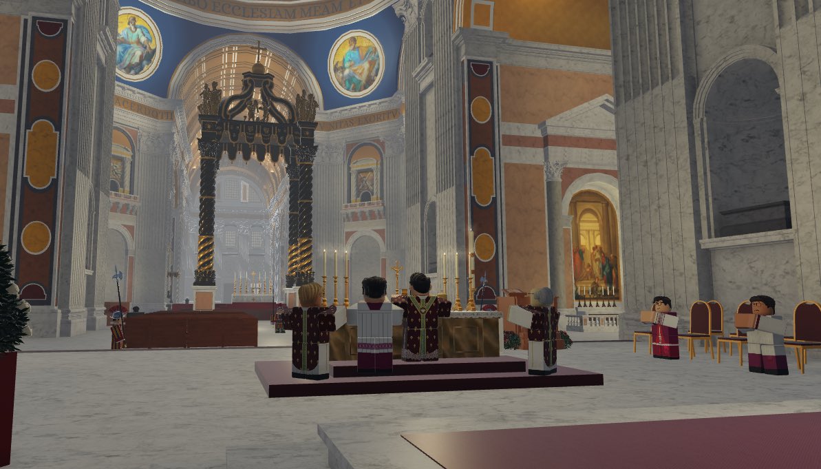 +H.E. Cardinal Imbert celebrates Pentecost Vigil Mass at St Peter’s Basilica.