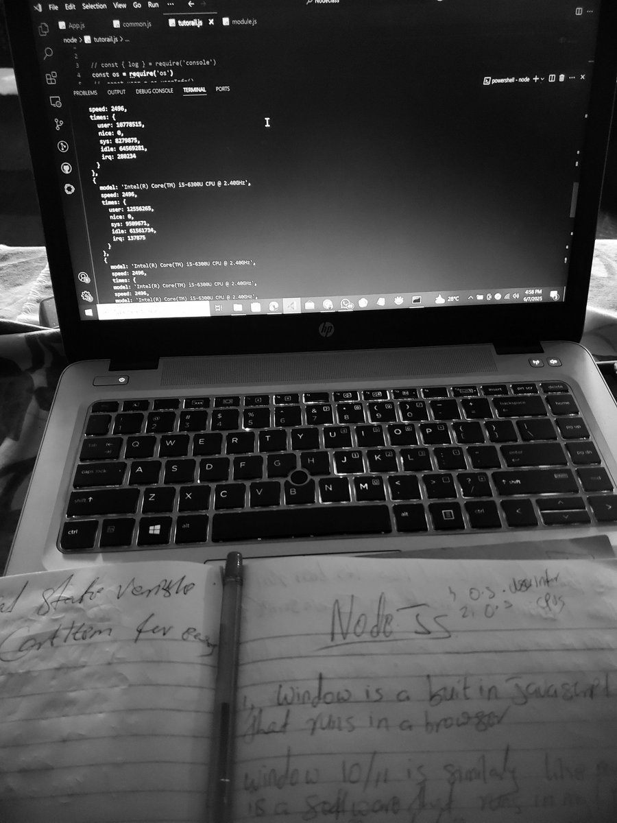 Techman_Dev's tweet image. Day 1 with Node.js. Every expert was once a beginner — let’s go! 💪🟢
#100DaysOfCode #NodeJs #backend #CodingChallenge #coding #programming