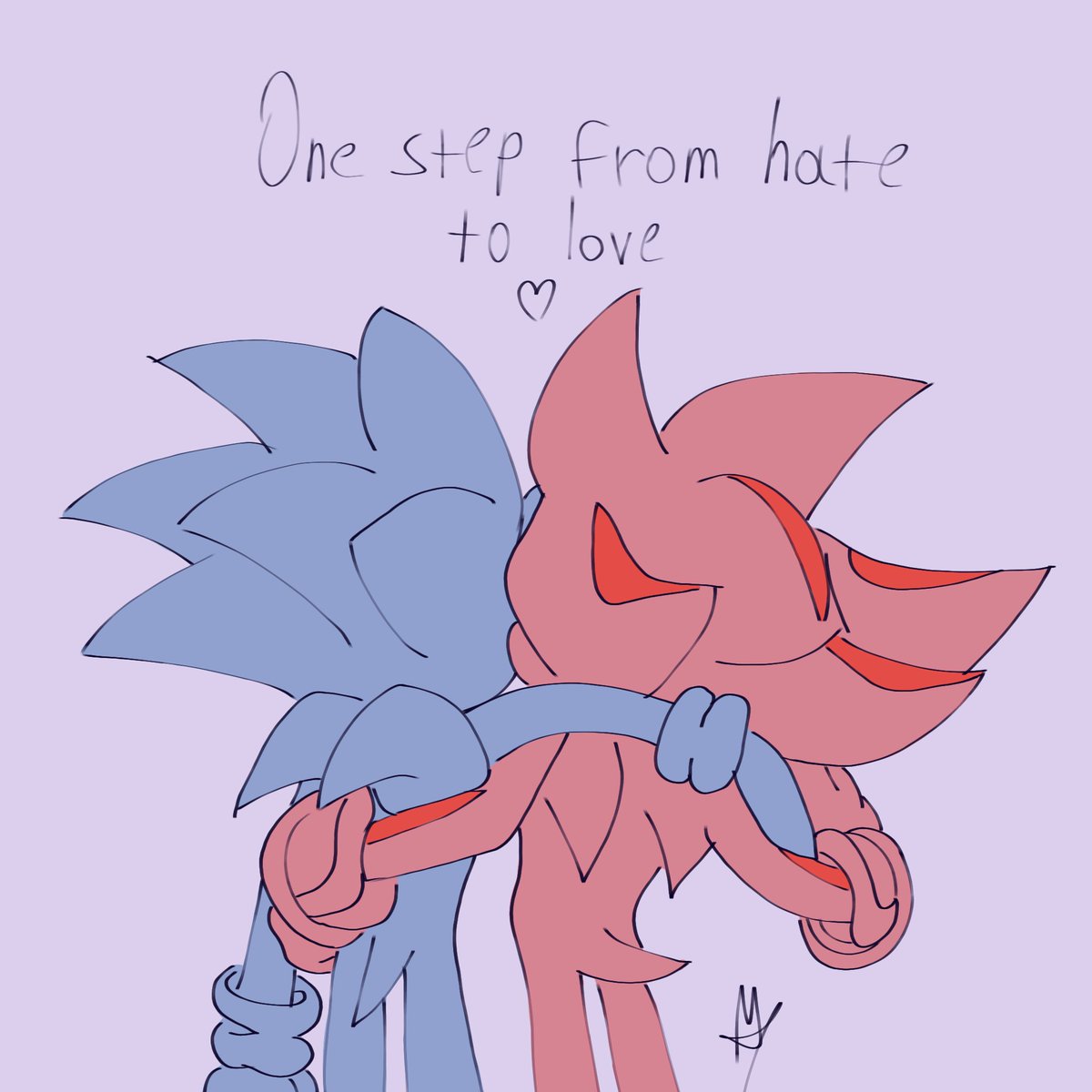 c:
#sonadow #Shadonic #SonicTheHedgehog #ShadowTheHedgehog #art