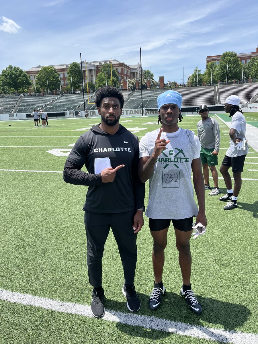 I had a great day tdy <a href="/CharlotteFTBL/">Charlotte Football</a> and spoke with <a href="/pauloturner80/">Paul Turner</a> thanks for having me.<a href="/RRACKLEY9/">Coach Ranier (Rack) Rackley</a> <a href="/mpholderman/">Mike Holderman</a> <a href="/TheDanteJones/">Dante Jones</a> <a href="/RamsFootballNC/">Rolesville Rams Football</a>