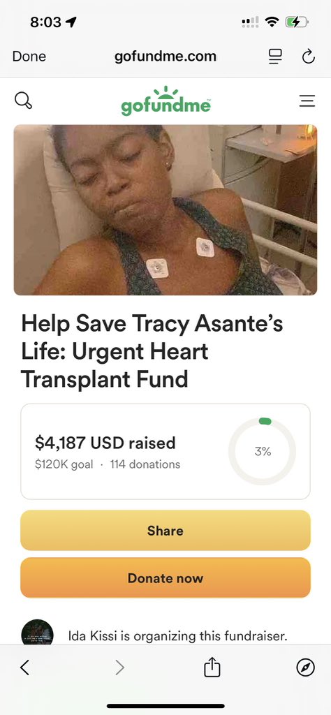 Tracy Asante, who was supposed to graduate last year, was hit with a severe illness. She urgently needs a heart transplant, and your support could help save her life.Please, let’s come together and help this beautiful, strong girl get the second chance she deserves. 0244284941🙏