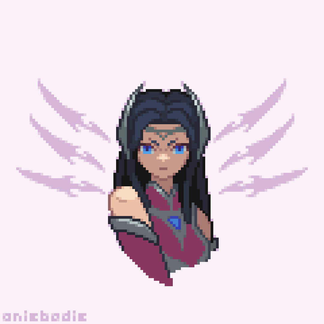 Aniebodie's tweet image. quick(ish) Irelia piece #pixelart #ドット絵 #ArtofLegends