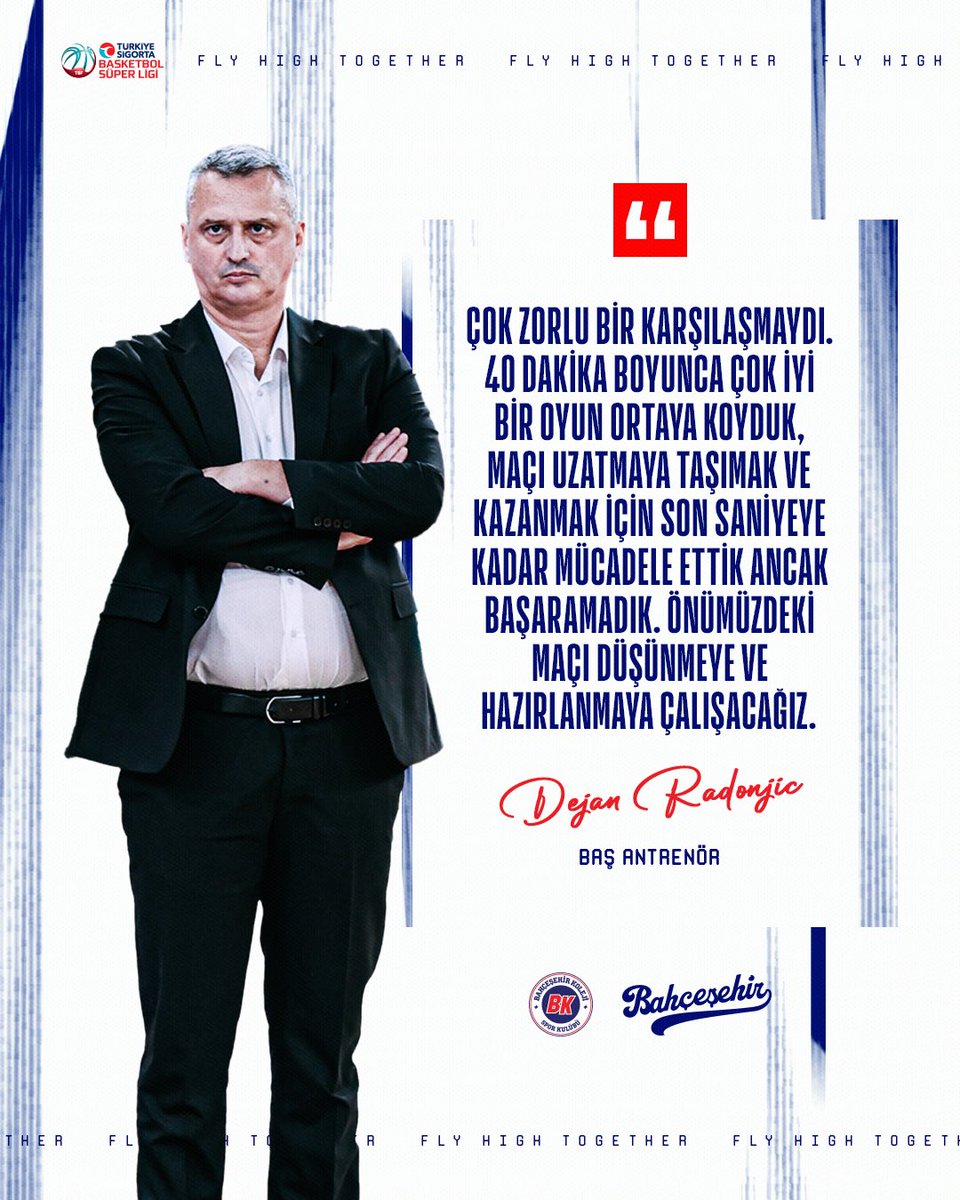 BKBasketbol's tweet photo. 🗣 Başantrenörümüz Dejan Radonjic’in Fenerbahçe Beko maçı hakkındaki görüşleri

❤️💙 #FlyHighTogether | @basketsuperligi #AvrupanınEnSüperi https://t.co/xWliPGD5Bk