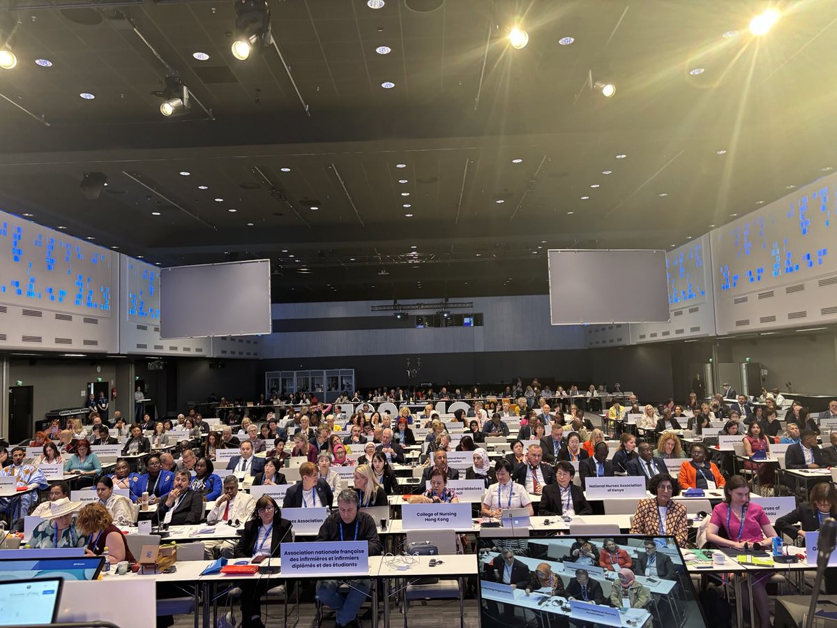 The leaders of more than 100 National Nursing Associations gathered for the ⁦<a href="/ICNurses/">ICN</a>⁩ Council of Nursing Representatives Assembly that immediately precedes #ICN2025 Congress