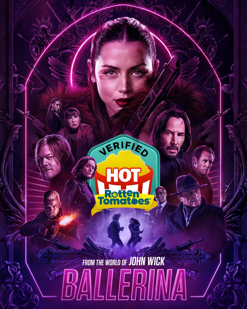caribbeancinepr's tweet photo. ๐ฅ BALLERINA es Verified Hot en #RottenTomatoes ๐
Del universo de John Wick, llega una misiรณn de venganza imparable. ๐ฉฐ๐ฅ
Ya en cartelera. Solo en cines.
Adquiere tus boletos en๐ https://t.co/VgGJmVAQlD
#Ballerina #JohnWick #VerifiedHot #CaribbeanCinemas ๐ฌ https://t.co/6CzqynQmwQ