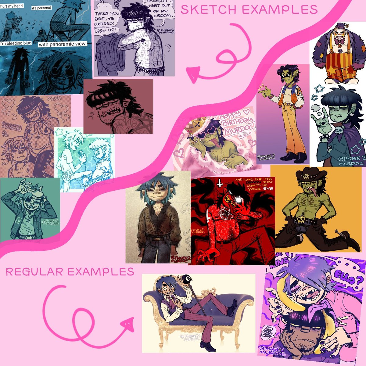 PHASE2MURDOC's tweet image. C0MMISSIONS OPEN ! π©·
HELPING PAY BILLS, DM ME IF YOURE INTERESTED! π©·
π« I WONT DRAW: NSFW, incest, underageXadult, heavy mecha, realism.
π«Ά I WILL DRAW: Gorillaz! Canon characters! Ocs! Ships! Selfship/ocXcanon! Furries! π
Find more art examples here! π¨
#piggiescribbles