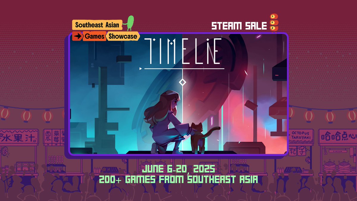 UrniqueStudio's tweet photo. 'Timelie' has been selected for the Southeast Asian Games Showcase on Steam!
@SEAGShowcase
✨ Join us and discover over 200 incredible titles from Southeast Asia
🗓️ Event runs from June 6th–20th (PST)
📍https://t.co/MS24GRWzOw
.
#SEAGS #SoutheastAsianGamesShowcase #SoutheastAsianGames #Timelie #Game #Games #IndieGame #IndieDev