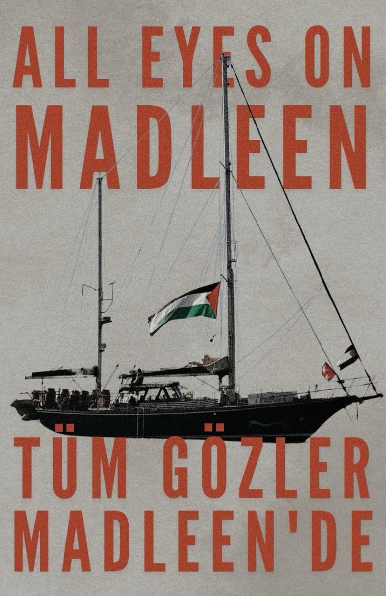 Gazze için harekete geç. 
İnsanlık için harekete geç. 
#MadleenToGaza
#AllEyesOnMadleen
#Madleen