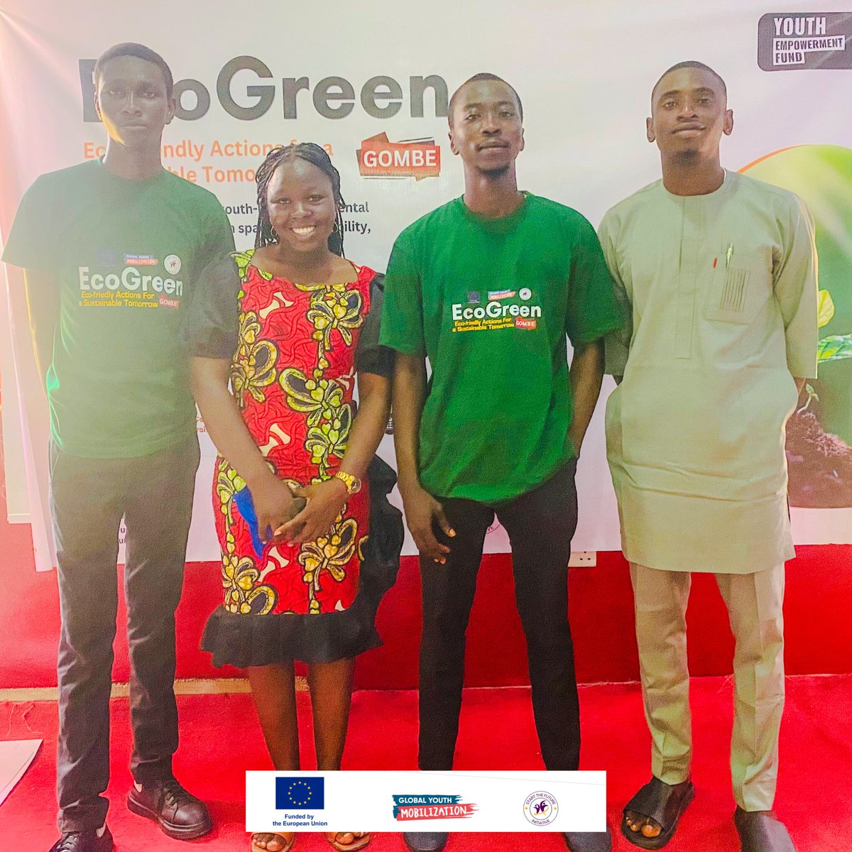 umaru_mane's tweet photo. Last week Saturday I facilitated a powerful breakout session at #EcoGreenGombe
We discussed local climate threats & used #COP29 outcomes to design community-led solutions in Gombe ๐
Youth voices matter in #ClimateAction. Letโs keep building momentum! ๐ช https://t.co/bk367bRbCB