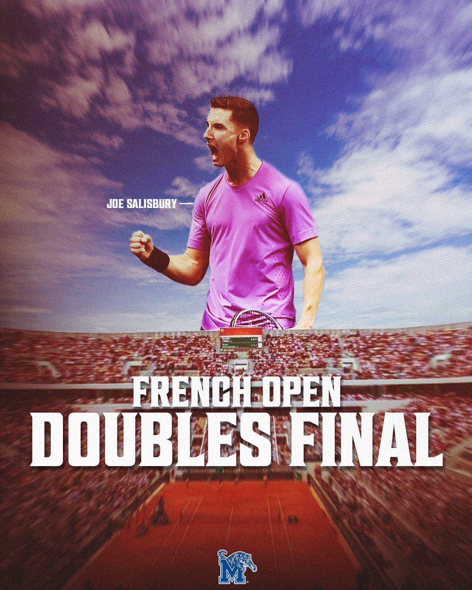 UofMTennis's tweet image. Blue in Paris ๐ต
Big congrats to former @UofMTennis star @joesalisbury92 โ French Open doubles runner-up!
Grand Slam stage? Thatโs Tiger territory ๐พ
#GoTigersGo