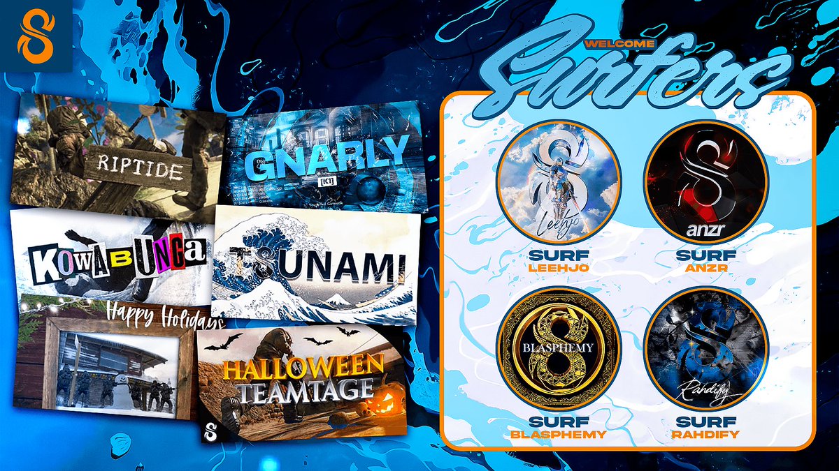 Welcome our newest gamers to the team! 🏄‍♂️

<a href="/leehjoFPS/">Surf leehjo</a> 
<a href="/do0sis/">anzr</a> 
<a href="/Rahdify/">rahdify</a> 
<a href="/BlasphemyBO2/">Blasphemy</a>