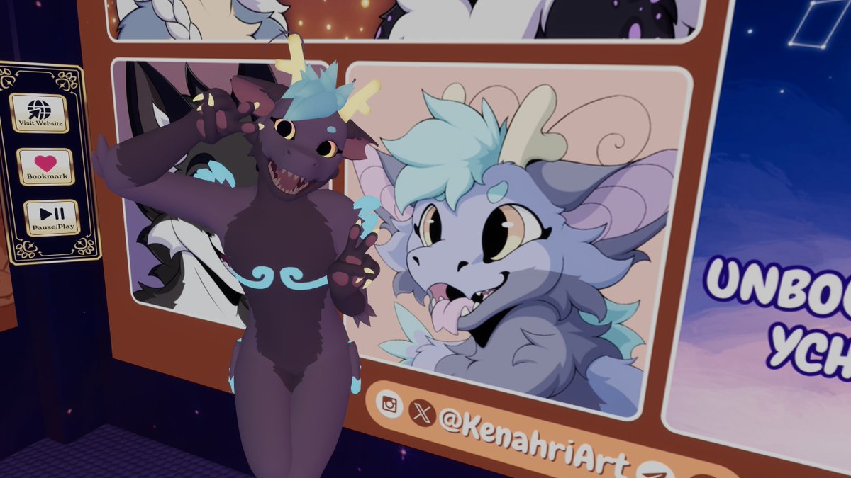 KenahriArt's tweet image. @ExtrysGO Is happy to see himself on my panel at #FuralitySomna ^W^/