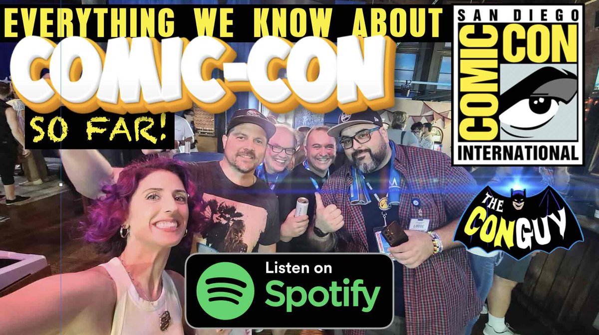 Listen to THE CON GUY show: Everything we know about <a href="/Comic_Con/">Comic-Con International</a> 2025 so far! #sdcc2025 #sdcc #ComicCon #sandiegocomiccon 

creators.spotify.com/pod/show/theco…