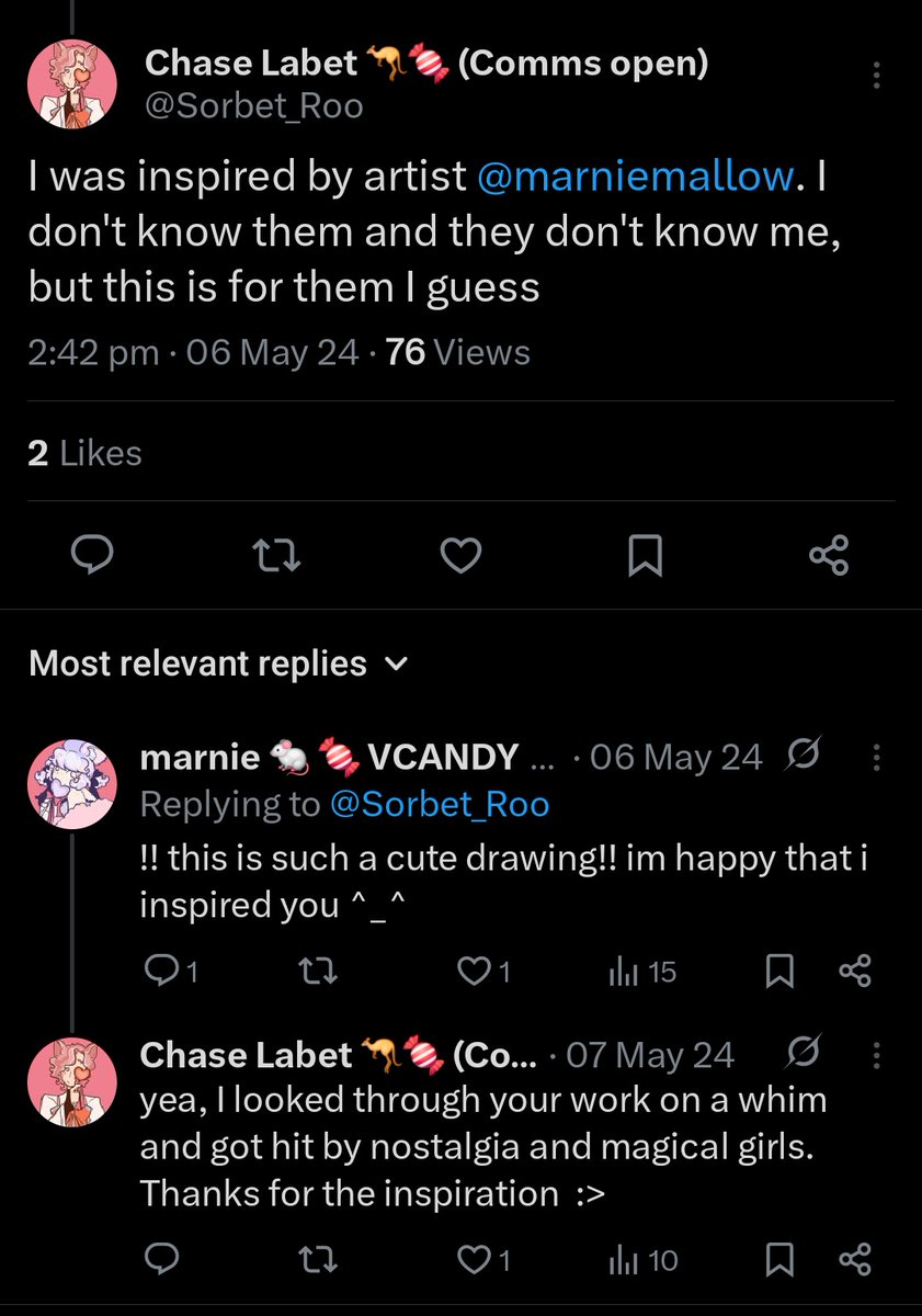 marnie 🐁 🍬 (@marniemallow) on Twitter photo not to get too sappy but uhhh this ended up changing my life in many ways :)
<a href="/Sorbet_Roo/">Chase Labet 🦘🍬 (Comms open)</a> not to get too sappy but uhhh this ended up changing my life in many ways :)
<a href="/Sorbet_Roo/">Chase Labet 🦘🍬 (Comms open)</a>
