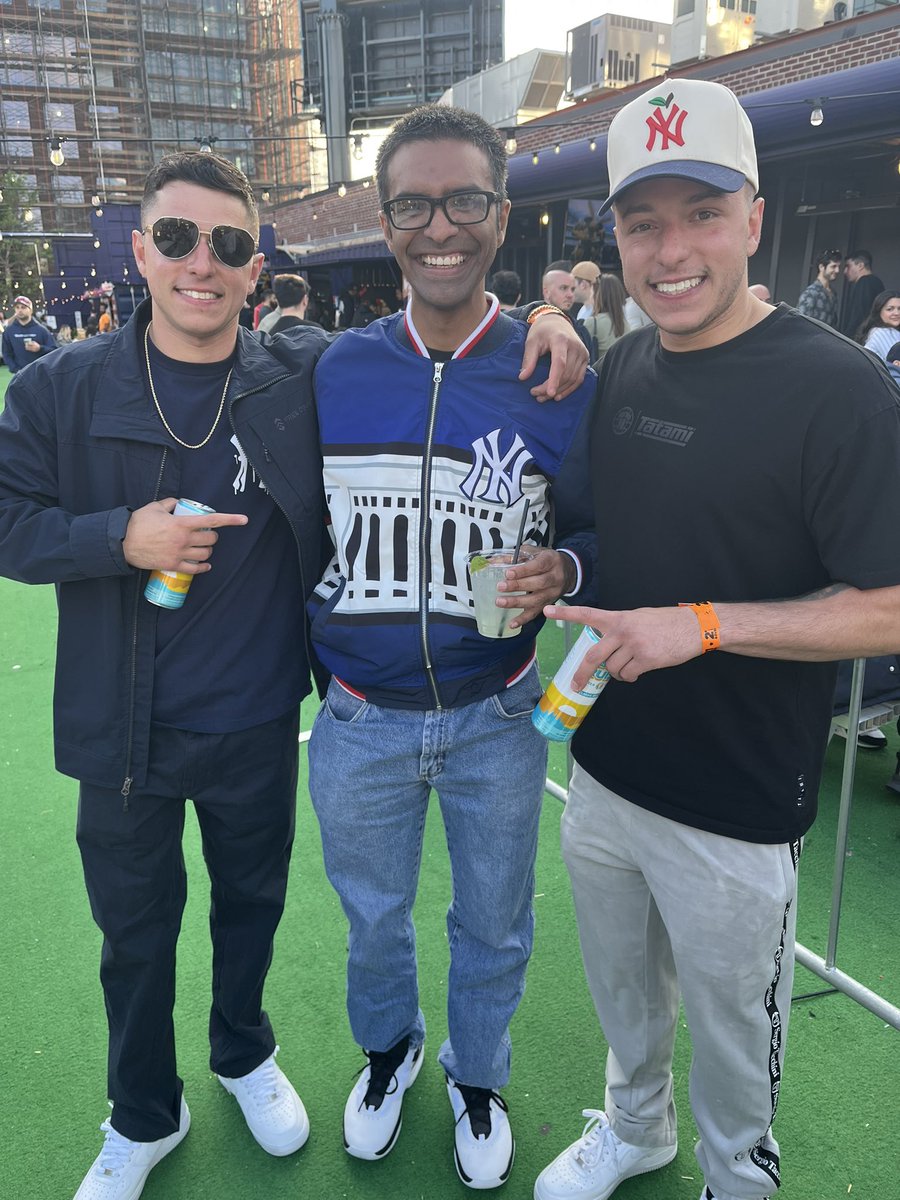 The Scarlotta Twins: Yankees content legends and full-time agents of chaos. Nicky brings the juice, JoJo rocks the hat, and I’m just here campaigning for Judge’s MVP