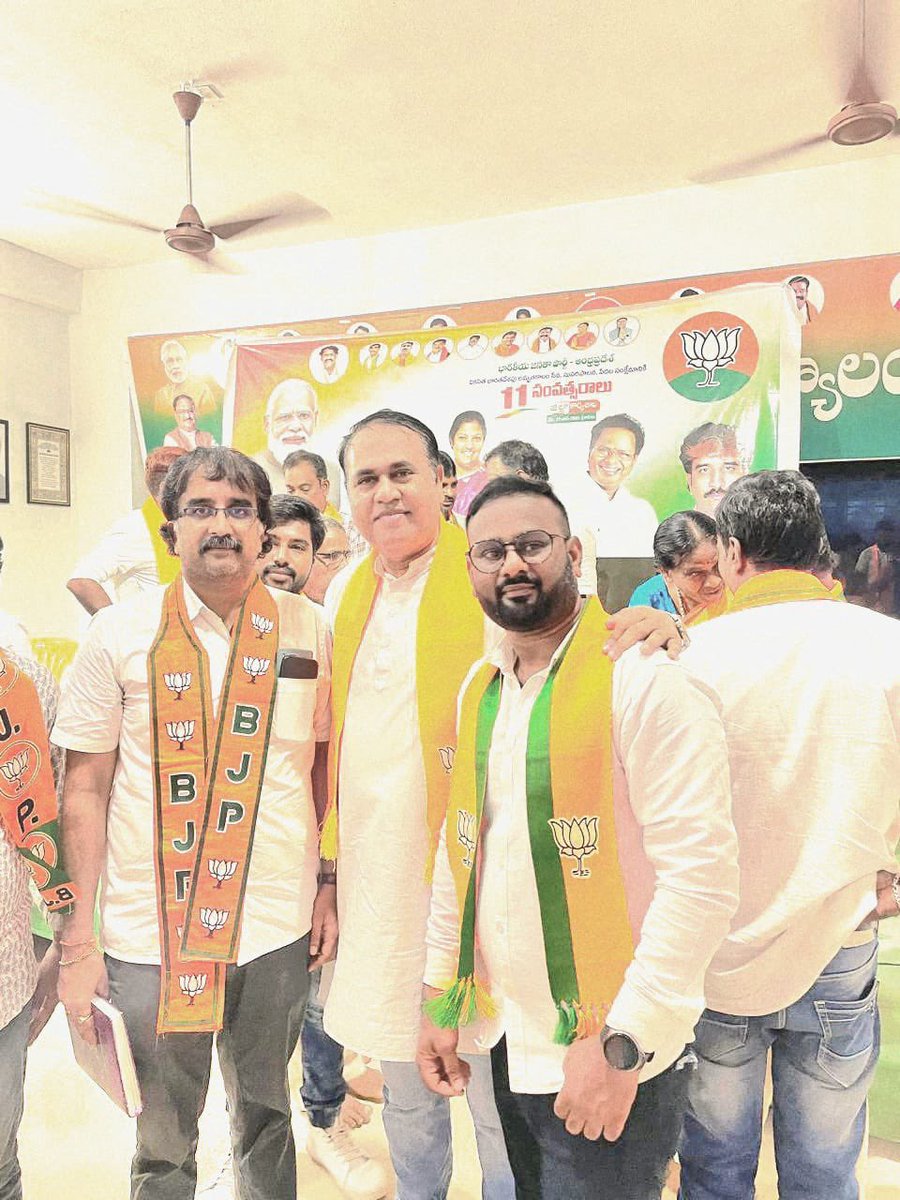 It was a pleasure meeting Shri Uma Maheswar Rao Garu, Former Srikakulam District BJP President, and the Andhra Pradesh State BJP Social Media Convenor Keshva Kant Garu.

Yesterday’s discussion was both meaningful and productive. We had a fruitful exchange regarding the party’s