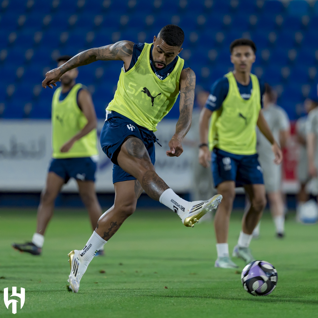 من تدريبات الهلال. (إكس)