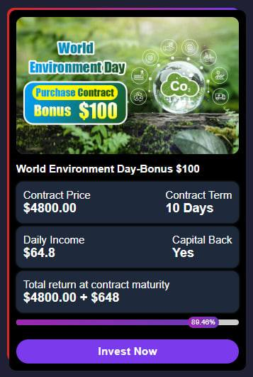 PaladinMining's tweet photo. World Environment Day-Bonus $100 https://t.co/FiL1drvTAB