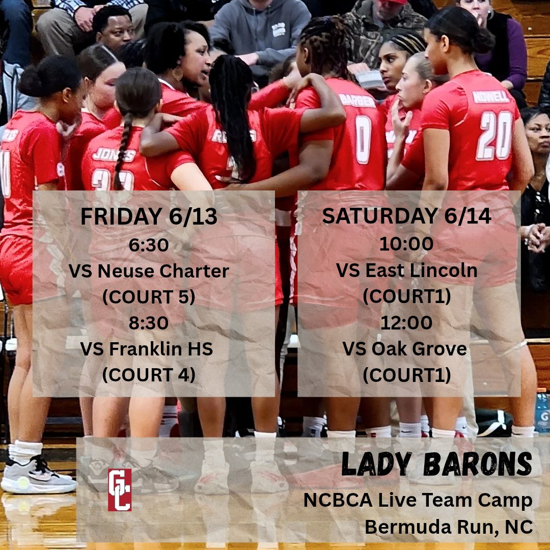 GatesHighWBB's tweet photo. Preparation is key for @GatesHighWBB and the work has started. #workuntilitworks
College coaches and scouts check us out during @The_NCBCA high school live event...we have some gems. https://t.co/jtu6Hl9n9g