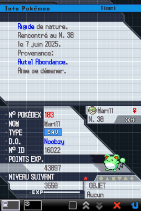 [Random Encounters 5G] ☆ Shiny Marill at Abundant Shrine after 10,244 re's ! This green is soo cool ! I love it's ears animation🫶Shiny number 5 of my Unova Road Map Quest ! #shinypokemon #fullodds