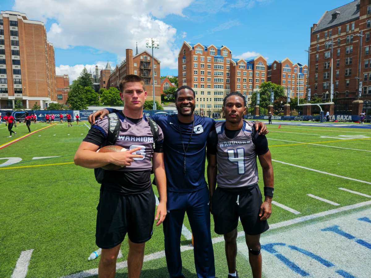 Had a great day at Georgetown University 7on7s and also had a great conversation with <a href="/CoachAmoako/">Coach Stephen Amoako</a> 
 <a href="/HoyasFB/">Georgetown Football</a> <a href="/Mikeygow2308/">Mikey Gow</a> <a href="/mzpafootball/">Mt. Zion Prep Sports Academy</a> <a href="/CoachLewis31/">Amaan Lewis Sr.</a> <a href="/CoachStaySharp/">Coach Moss</a>