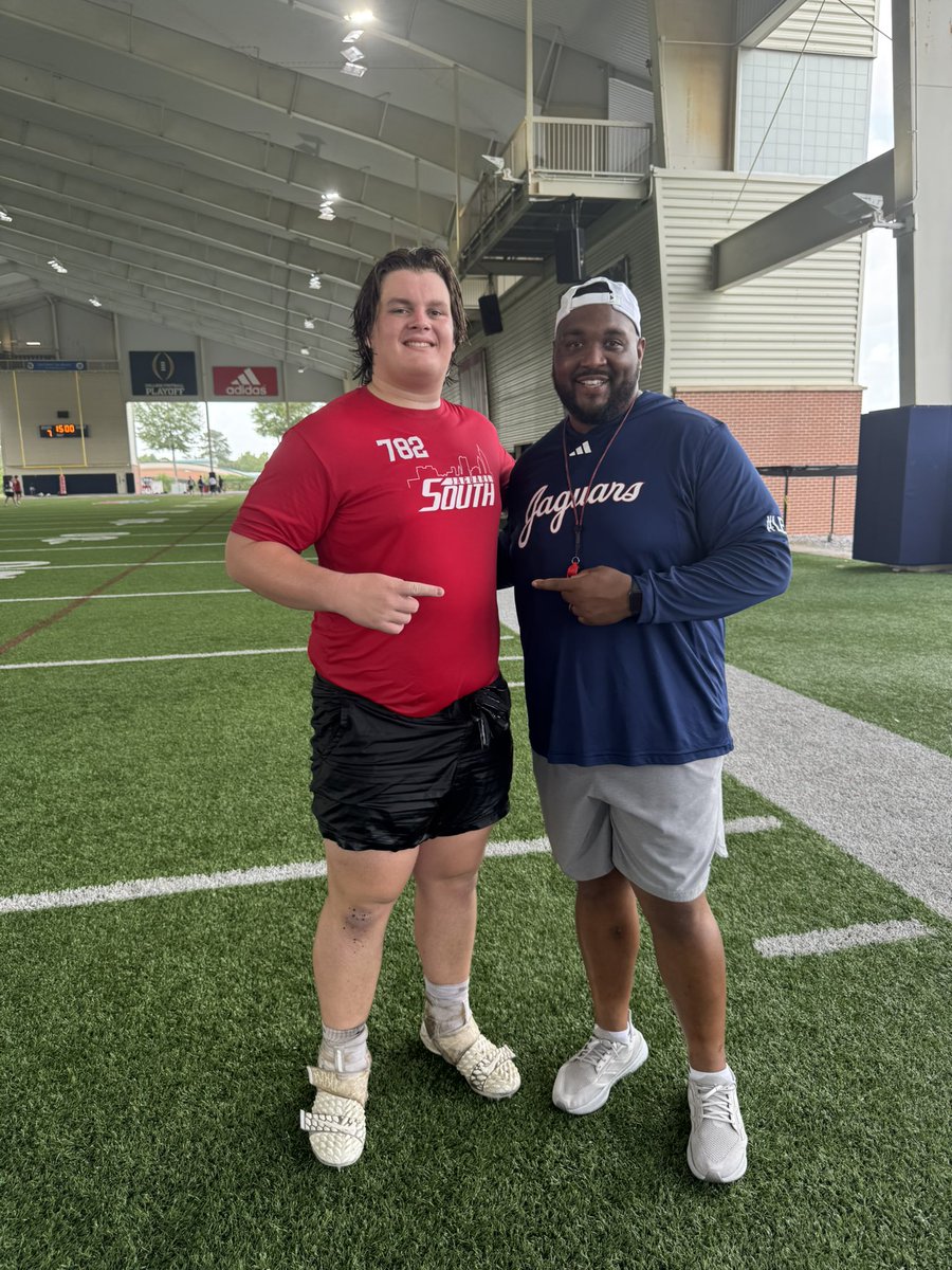 Everett Turnage 2027 OL (@eturnage72) on Twitter photo #AGTG After a great camp and great conversation with <a href="/CoachApplewhite/">Major Applewhite</a> I am blessed to receive my 4th D1 offer from <a href="/SouthAlabamaFB/">South Alabama Football 🏈</a>
<a href="/Coach_JO_/">Jason Onyebuagu</a> <a href="/DrewDunnUSA/">Drew Dunn</a>
<a href="/JagsFB_Recruits/">South Alabama Football Recruiting 🏈</a> <a href="/JagsJungle247/">Jags Jungle</a>
<a href="/ShedrickMckenz2/">Miss-Lou Recruits</a> <a href="/MacCorleone74/">Rion (Ree-un) Young</a> <a href="/Rebels247/">David Johnson</a> <a href="/ESPN3ALLDAY/">Mike Espy</a>
<a href="/GoMavsFB/">Germantown Maverick Football</a> <a href="/Coach_Lee_93/">Chris Lee</a> <a href="/Bubban77/">Bubba</a> #AGTG After a great camp and great conversation with <a href="/CoachApplewhite/">Major Applewhite</a> I am blessed to receive my 4th D1 offer from <a href="/SouthAlabamaFB/">South Alabama Football 🏈</a>
<a href="/Coach_JO_/">Jason Onyebuagu</a> <a href="/DrewDunnUSA/">Drew Dunn</a>
<a href="/JagsFB_Recruits/">South Alabama Football Recruiting 🏈</a> <a href="/JagsJungle247/">Jags Jungle</a>
<a href="/ShedrickMckenz2/">Miss-Lou Recruits</a> <a href="/MacCorleone74/">Rion (Ree-un) Young</a> <a href="/Rebels247/">David Johnson</a> <a href="/ESPN3ALLDAY/">Mike Espy</a>
<a href="/GoMavsFB/">Germantown Maverick Football</a> <a href="/Coach_Lee_93/">Chris Lee</a> <a href="/Bubban77/">Bubba</a>