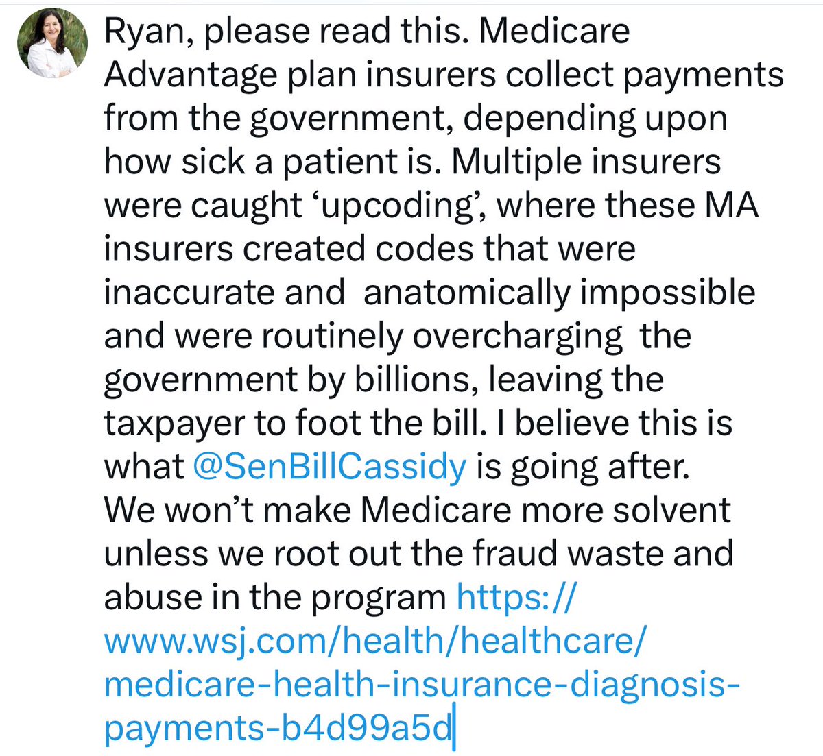 Marion E Mass, M.D. #patientsfirst #scrubsnotsuits (@mass_marion) on Twitter photo <a href="/RyanAFournier/">Ryan Fournier</a> wsj.com/health/healthc… <a href="/RyanAFournier/">Ryan Fournier</a> wsj.com/health/healthc…